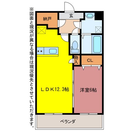 アヴェニュー赤代の物件間取画像